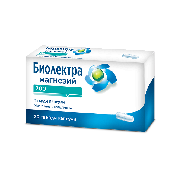 БИОЛЕКТРА МАГНЕЗИЙ 300 КАПС. Х 20^